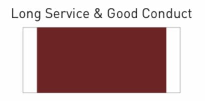 Vinyl Ribbon Sticker-long service good conduct