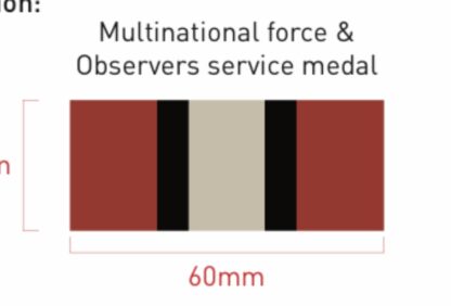 Multi national force and observers ribbon (Sinai)