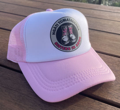 Sisters in Arms Pink Trucker Cap