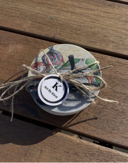 Kiwiana Coasters (round)